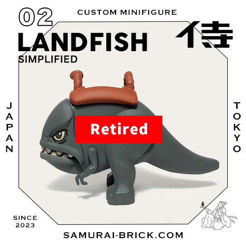 CUSTOM MINIFIGURE // 02.LANDFISH <Simplified>【Retired】